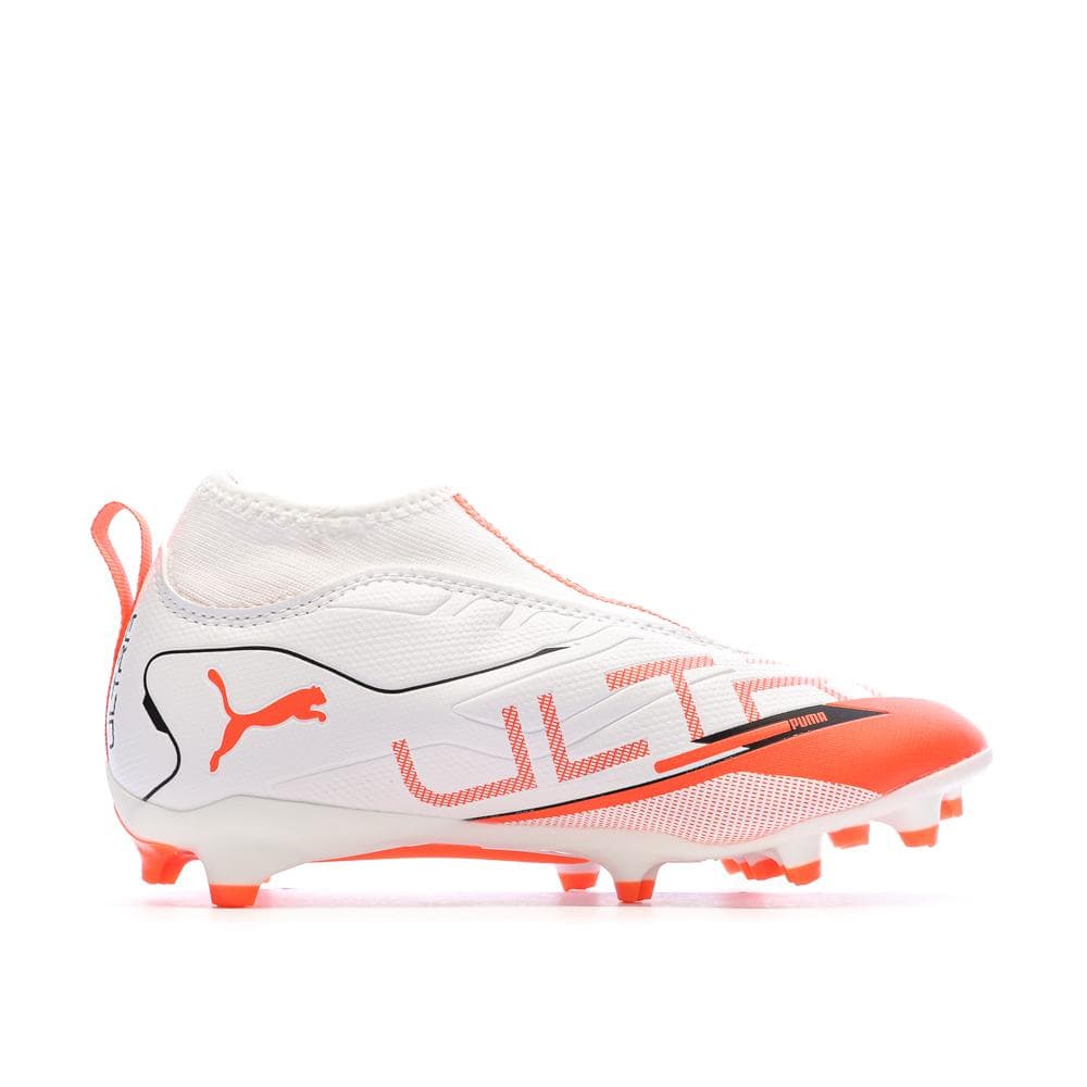 Chaussures de football Blanc/Rouge Garçon Puma Ultra 5 2