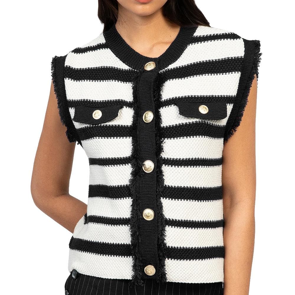 Gilet Noir/Blanc Femme An'ge Romy 1