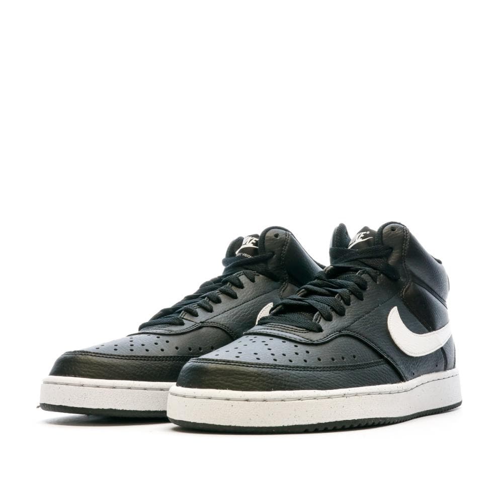 Baskets Noires/Blanches Homme Nike Court Vision Mid 6
