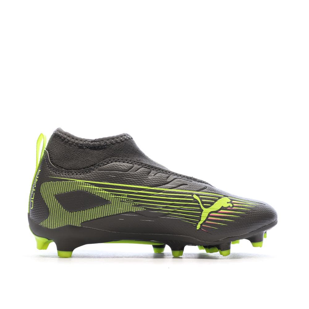 Chaussures de football Grises/Jaunes Garçon Puma Ultra 5 2