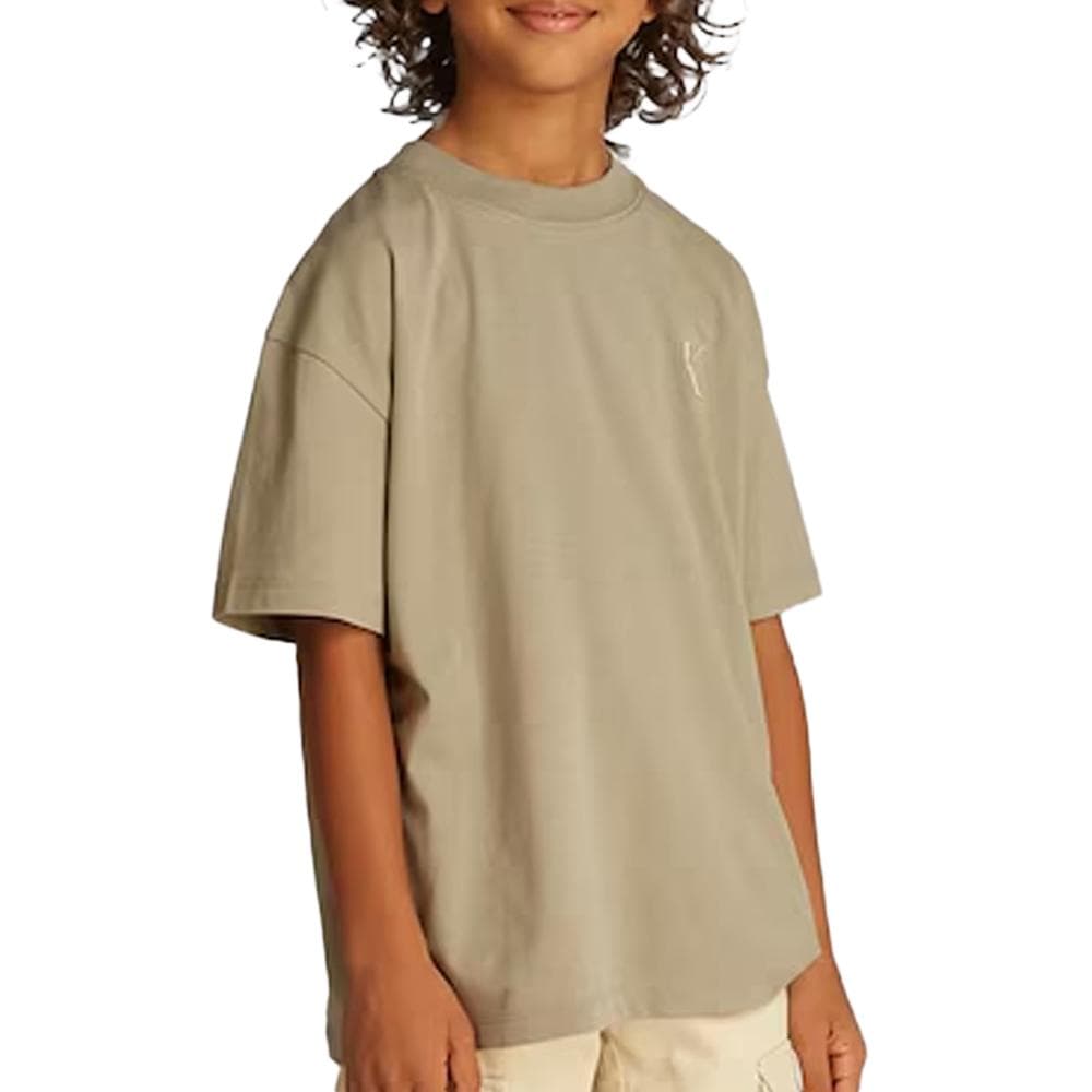 T-Shirt Marron Garçon Calvin Klein Jeans Miami 1