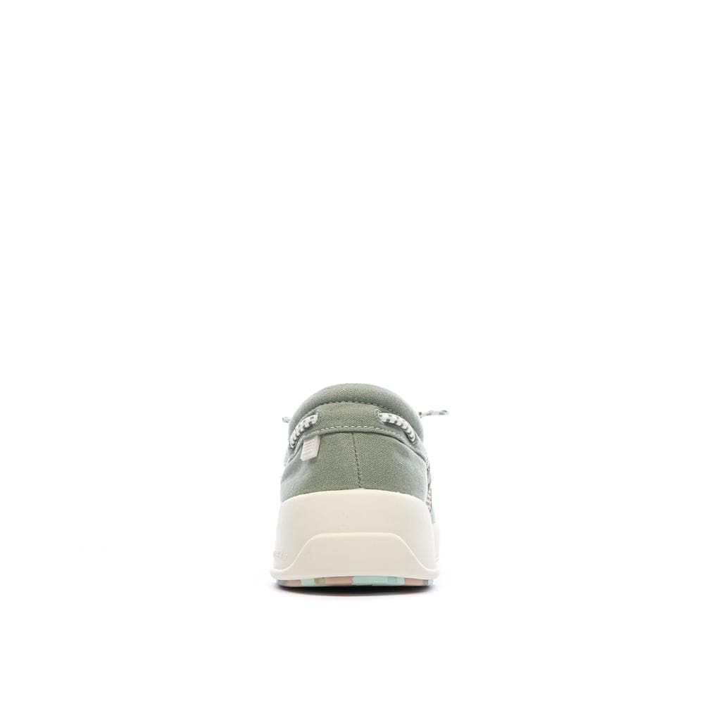 Chaussures bateau Vert Femme TBS Cotton Canvas Argile 3