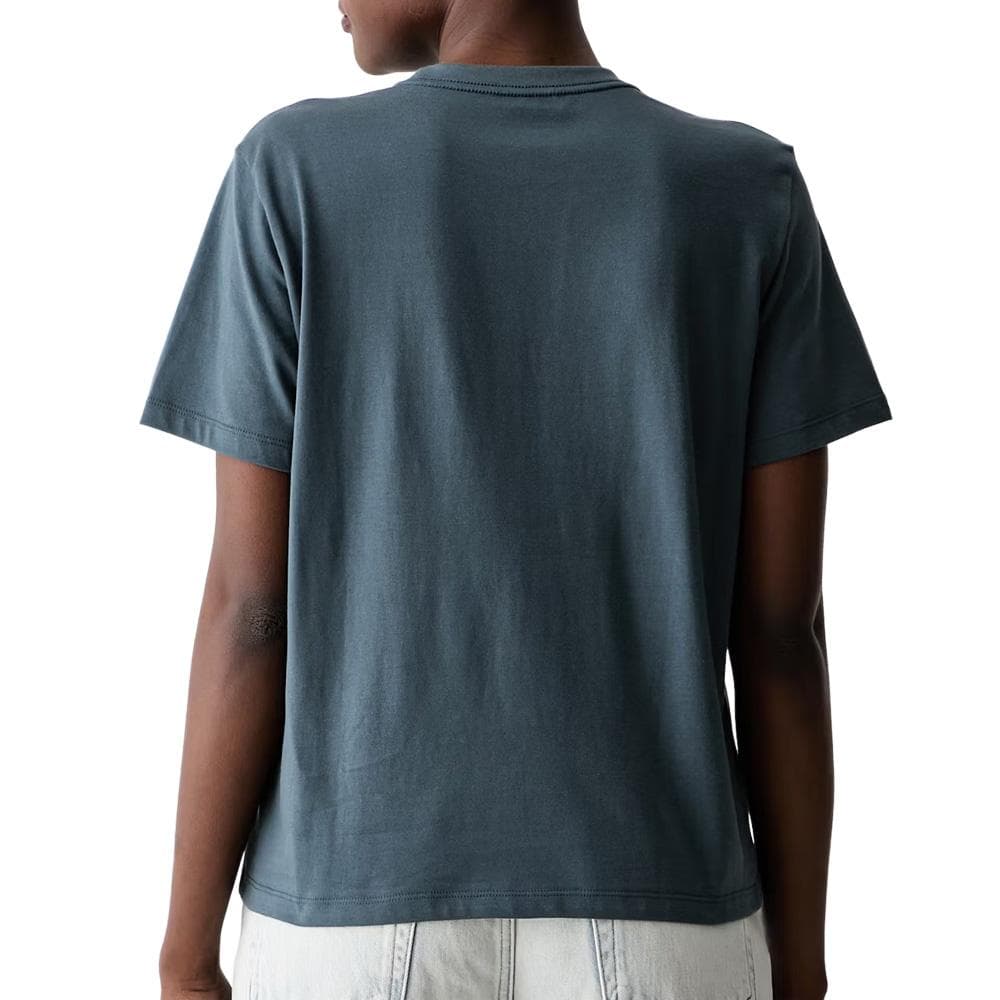 T-Shirt Gris Femme Calvin Klein Jeans Classic Script 2