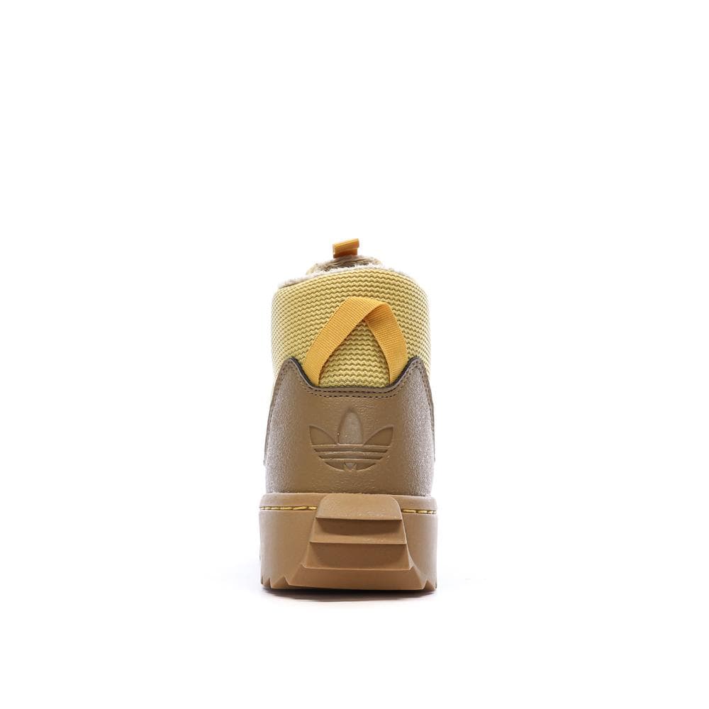 Baskets Camel/Jaune Femme Adidas Superstar Winter 3