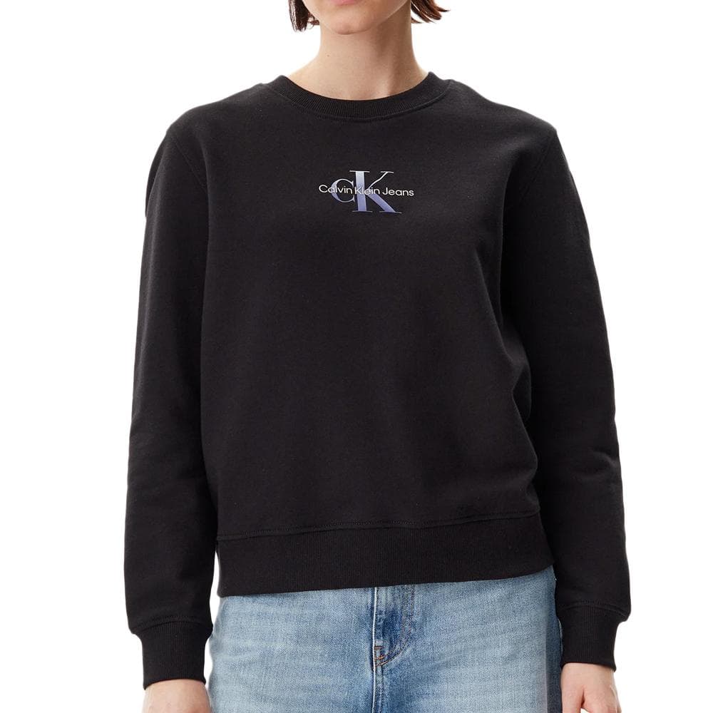 Sweat Noir Femme Calvin Klein Gradient Monologo 1