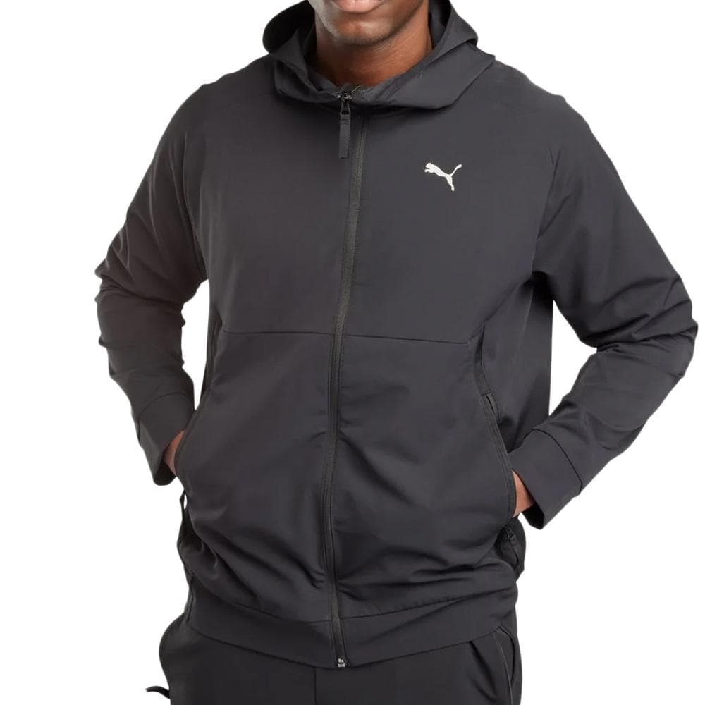 Sweat Zippé Noir Homme Puma Dobby 1
