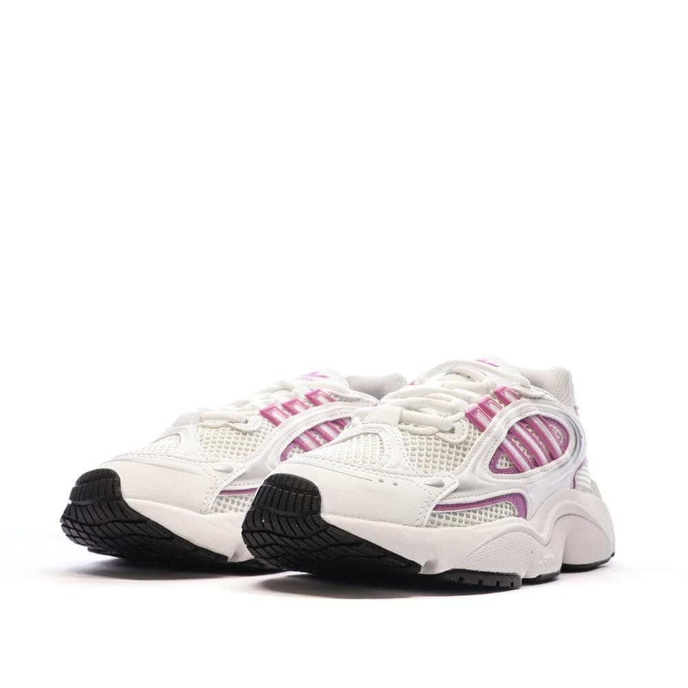 Baskets Blanches/Roses Femme Adidas Ozmillen 6