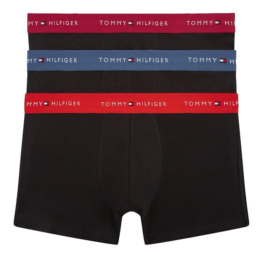 x3 Boxers Noir/Rouge/Bleu Homme Tommy Hilfiger Trunk 1
