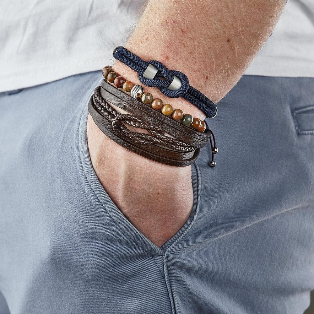 Bracelet Noir Homme Geographical Norway 315027 2