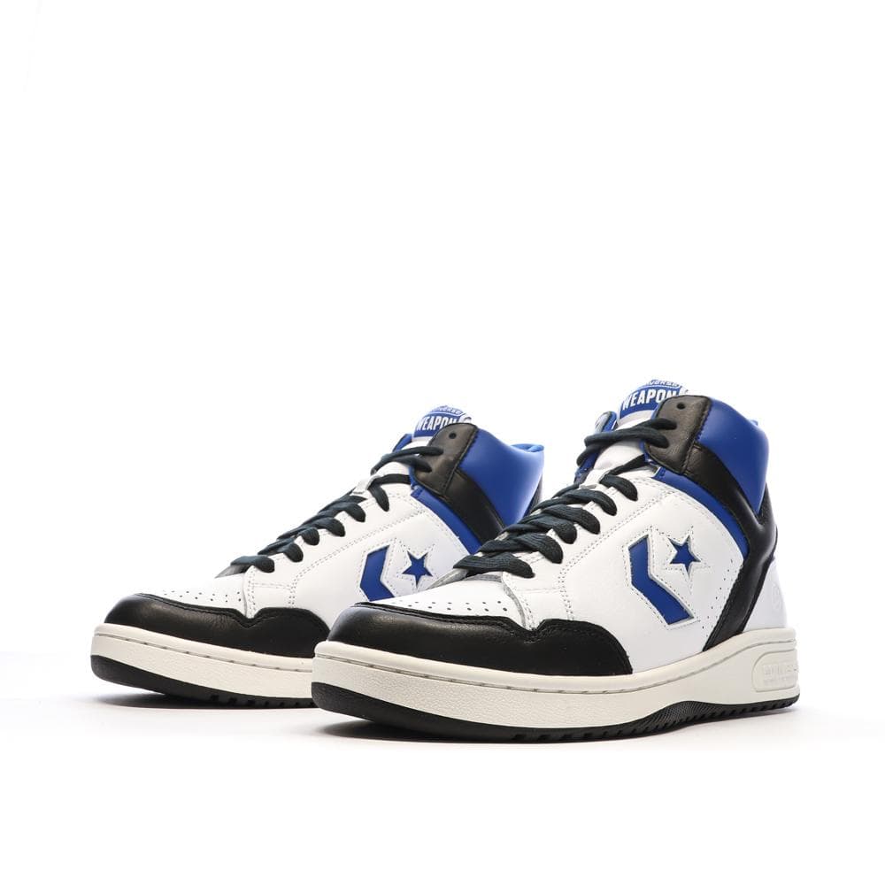 Baskets Blanches/Noires/Bleu Homme Converse Weapon 6