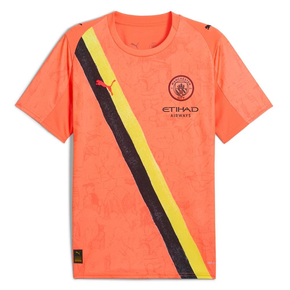 Manchester City Maillot de Gardien Orange Homme Puma Kidsuper 1
