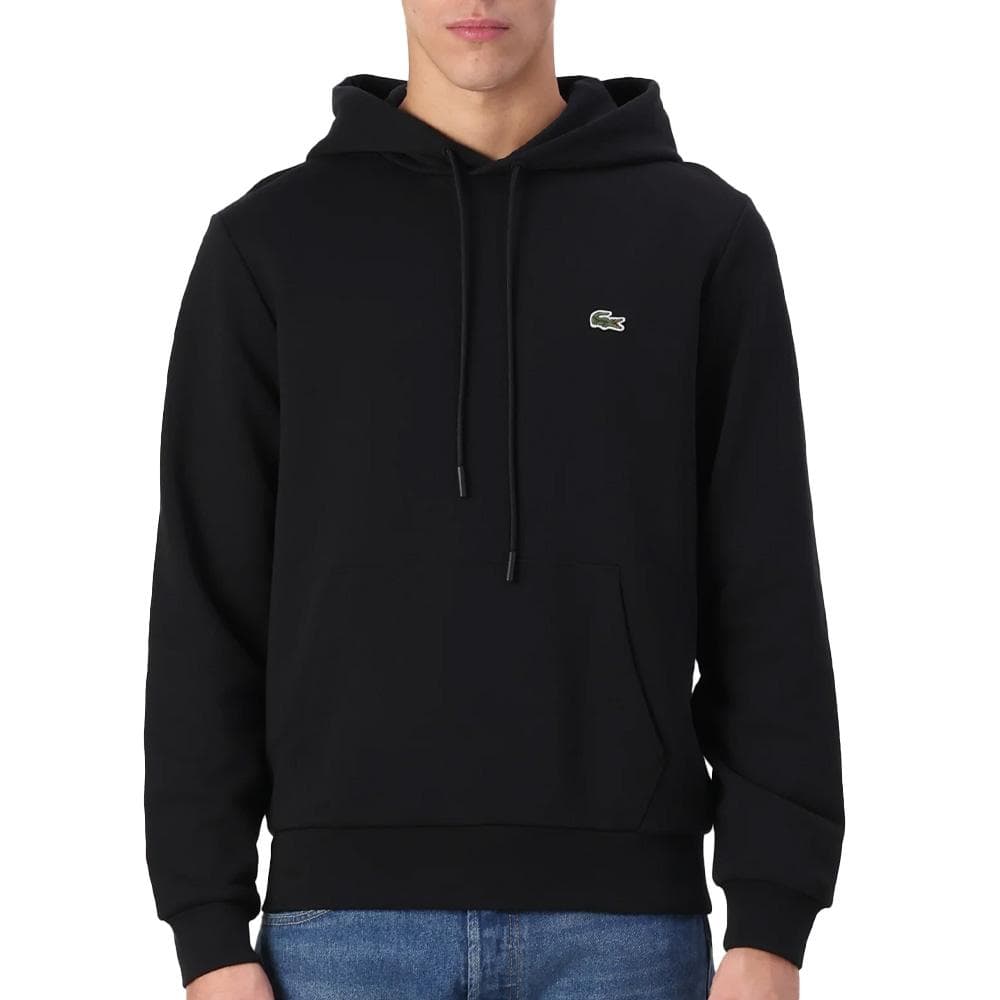 Sweat Noir Homme Lacoste Molleton 1