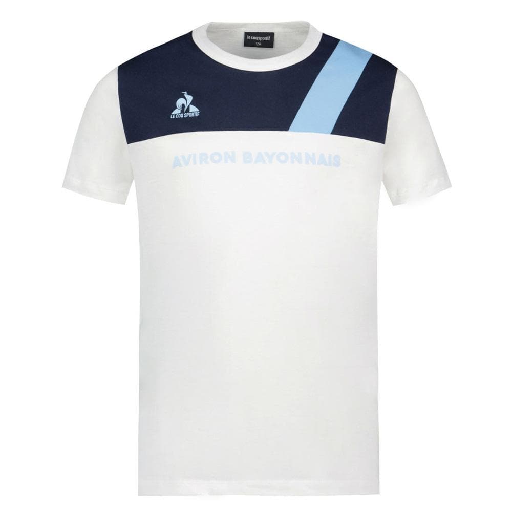 Aviron Bayonnais T-Shirt Blanc Homme Le Coq Sportif N°1 1