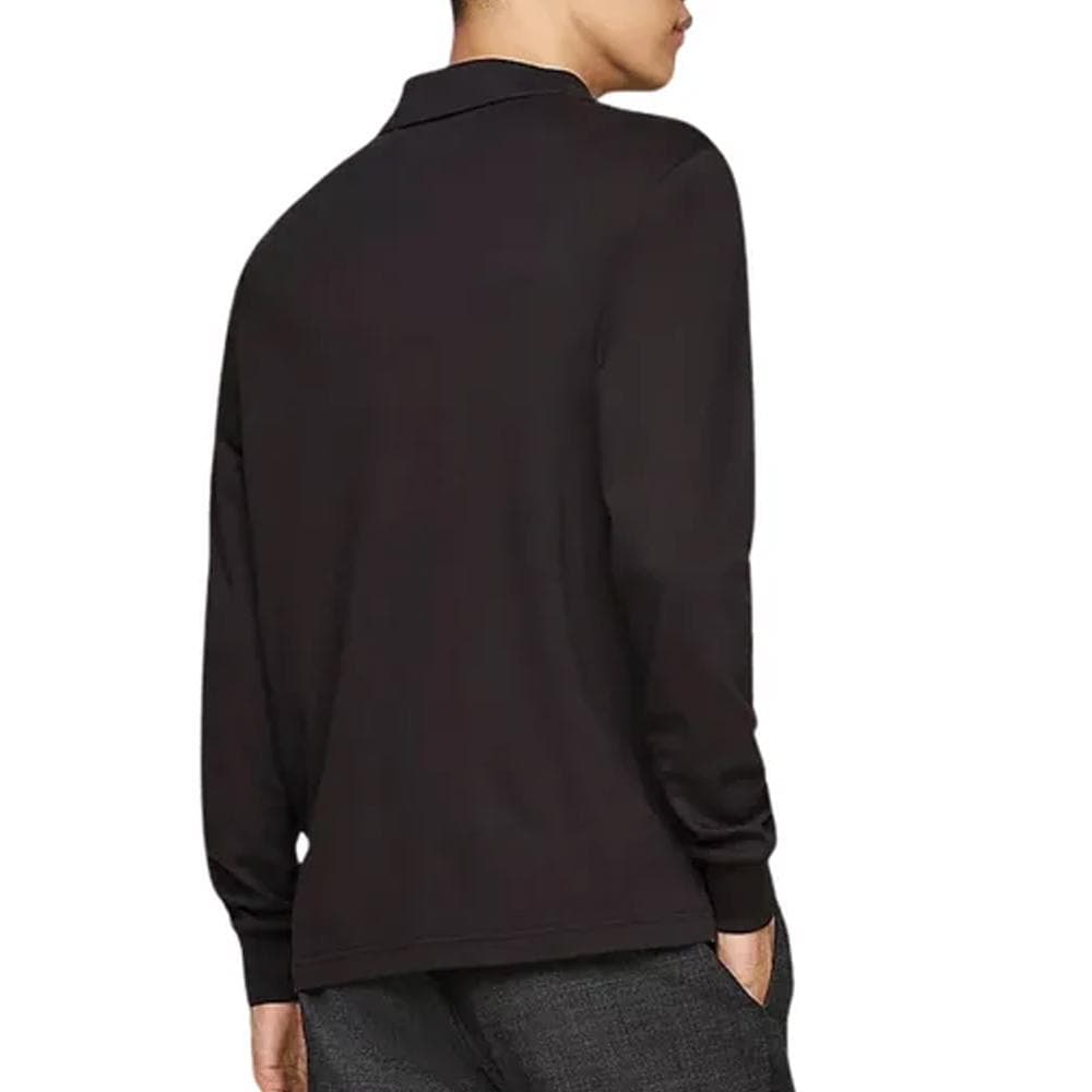 Polo Manches Longues Noir Homme Tommy Hilfiger Liquid 2
