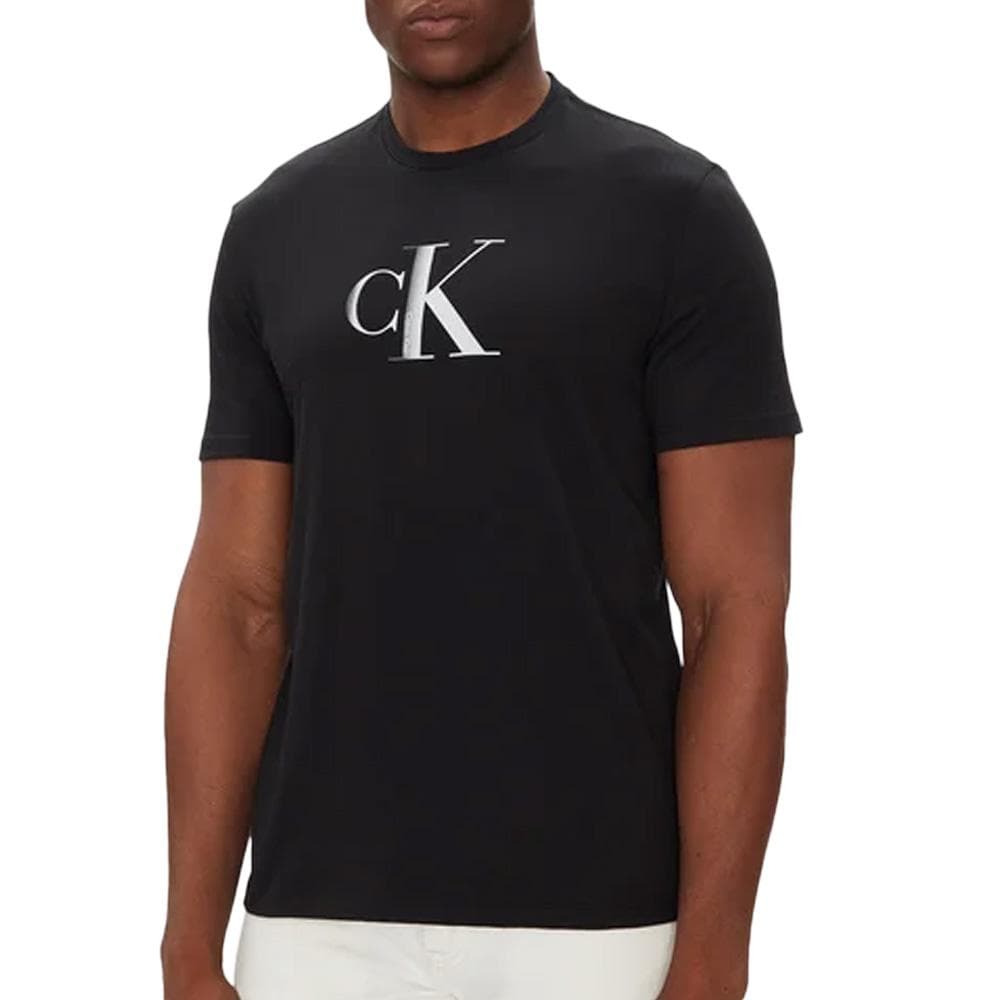 T-Shirt Noir Homme Calvin Klein Jeans Center LV04RC857G 1