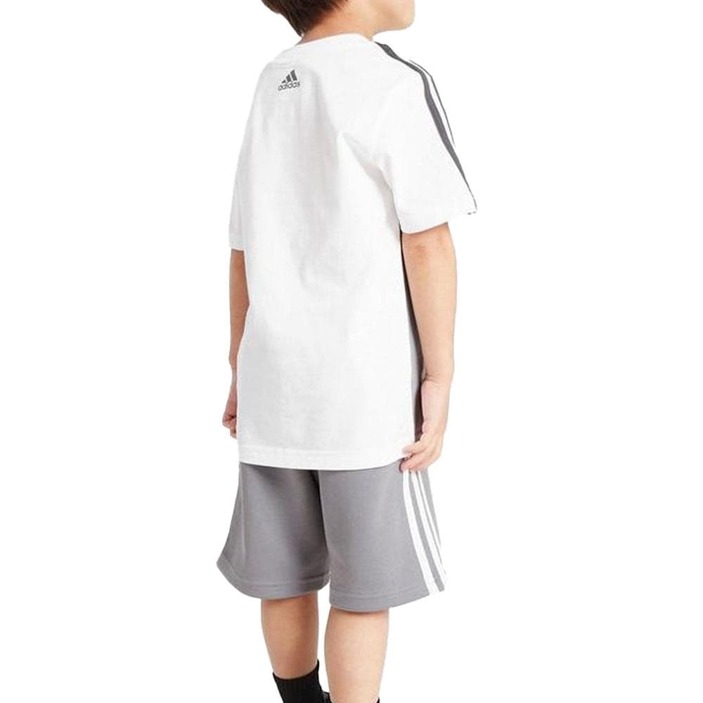 Ensemble Blanc/Gris Garçon Adidas IS6332 2