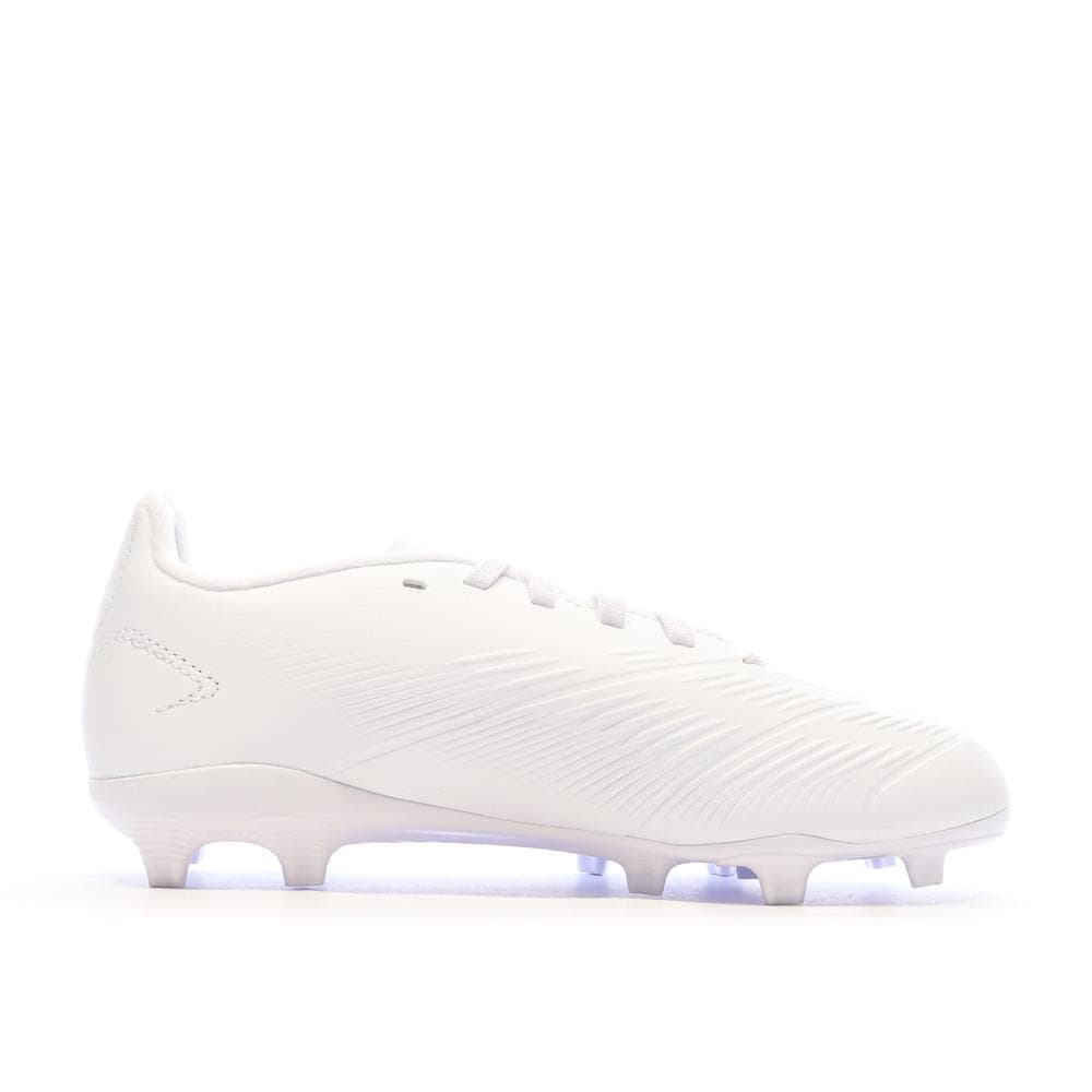 Chaussures de Foot Blanches Junior Adidas Predator League FG 2