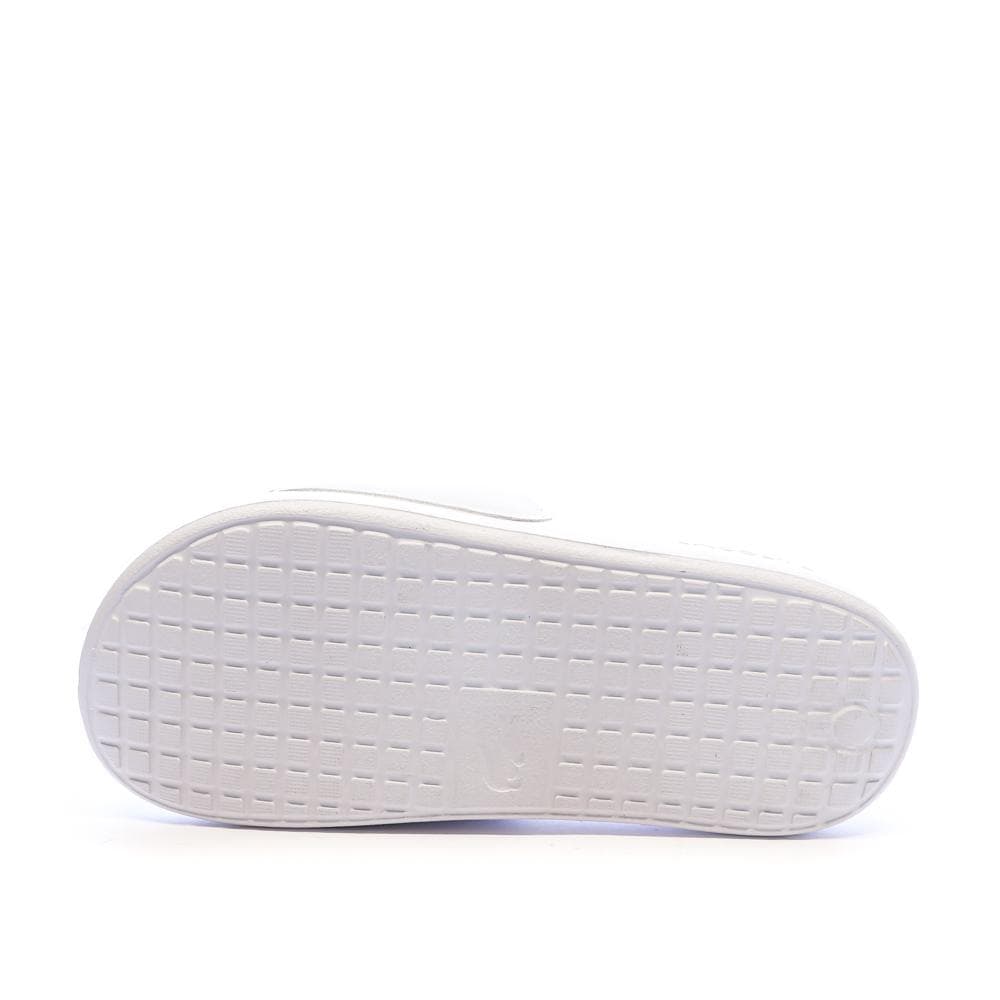 Claquettes Blanc Femme Lacoste Serve Slide 1.0 2