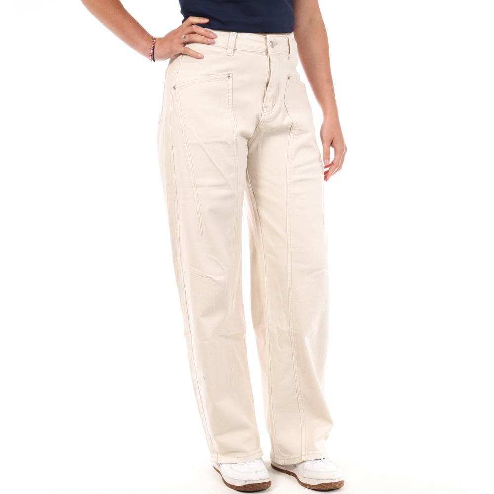 Jean Droit Beige Femme Monday Premium 1930A 1