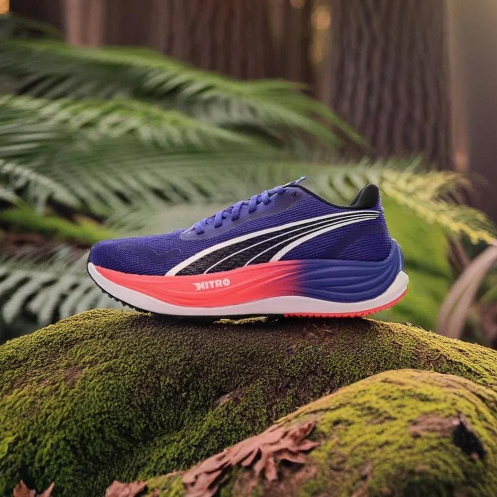 Chaussures de Running Bleu Femme Puma Velocity Nitro 3 8