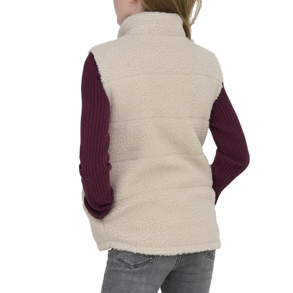 Gilet Ecru Fille Kids ONLY Sandra Teddy Waistcoat 2