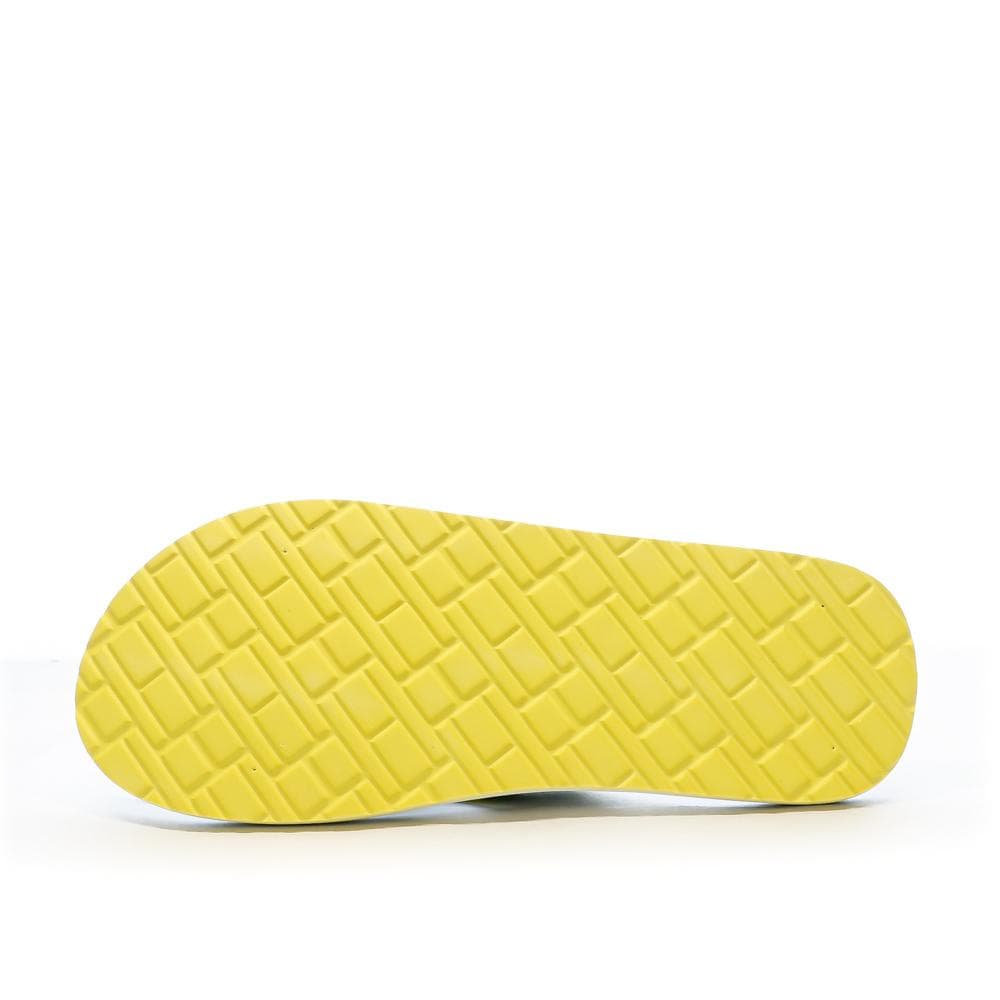 Tongs Noire/Jaune Homme Tommy Hilfiger Patch Beach 2