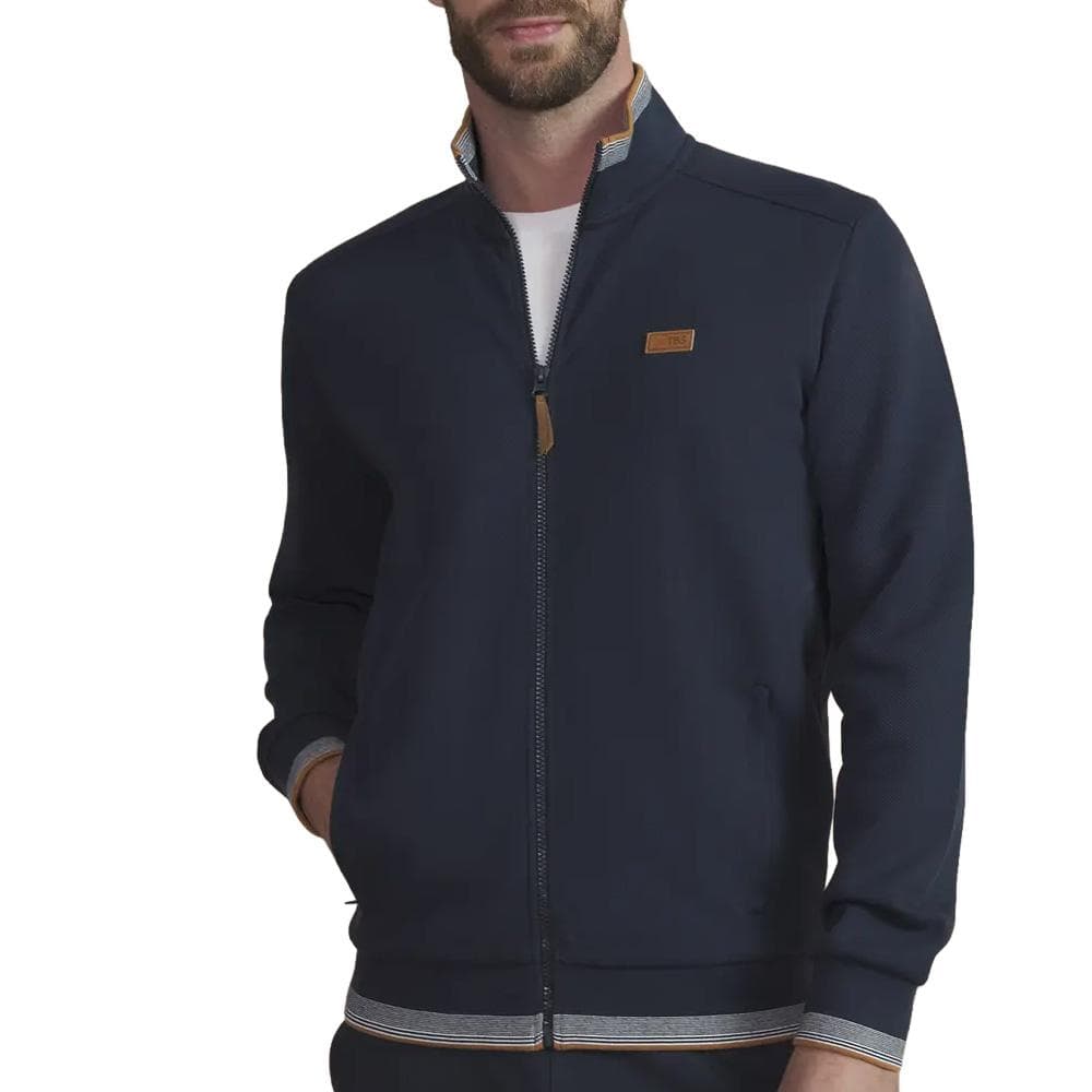 Sweat Zippé Mariné Homme TBS LEANNGIL 1