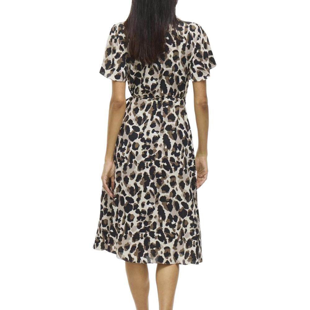 Robe Ecru à Motif Femme Vila Lovie 2