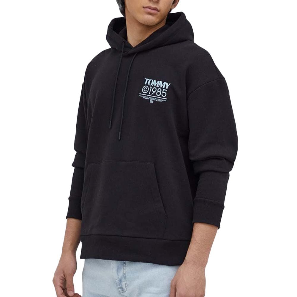 Sweat à Capuche Noir Homme Tommy Hilfiger Pop Graphic 1