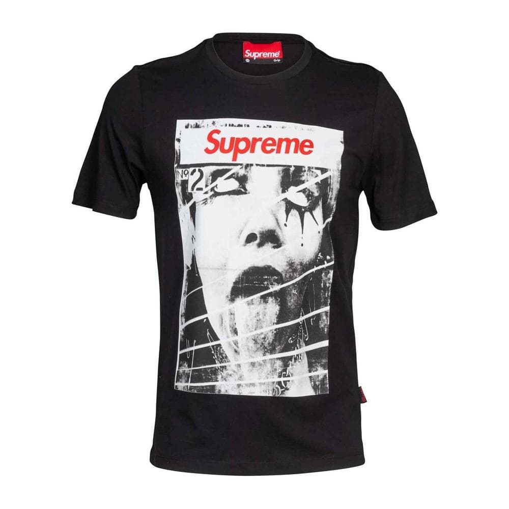 T-shirt Noir Homme Supreme Grip Magazine 1