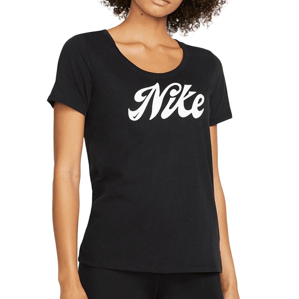 T-shirt Noir Femme Nike Script 1