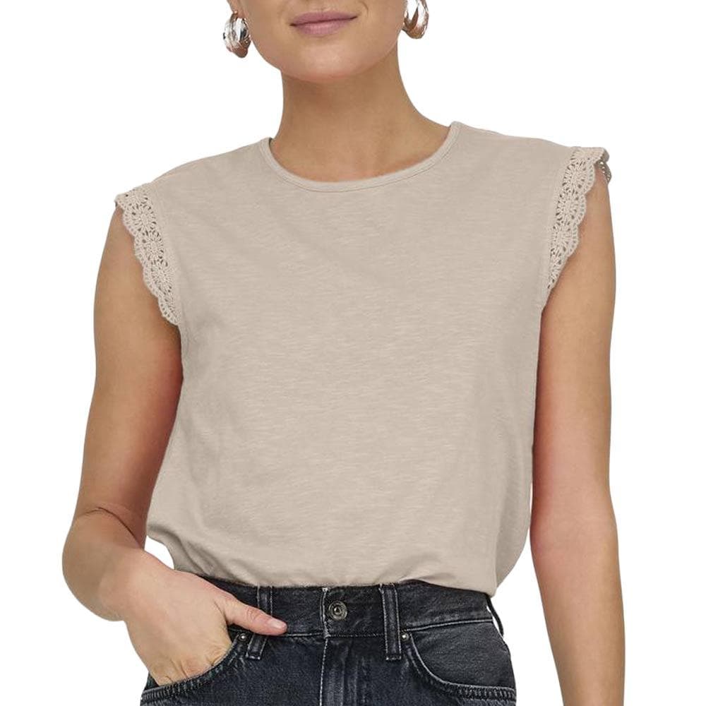 T-Shirt Beige Femme JDY Salva 1