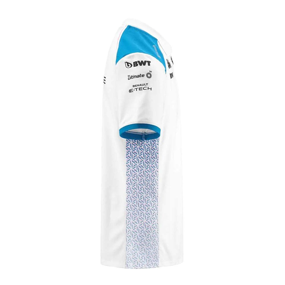 Polo Blanc Homme Kappa Acrem Alpine F1 3