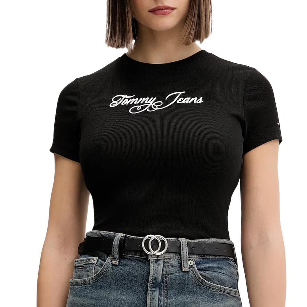 T-Shirt Noir Femme Tommy Hilfiger DW0DW21838 1