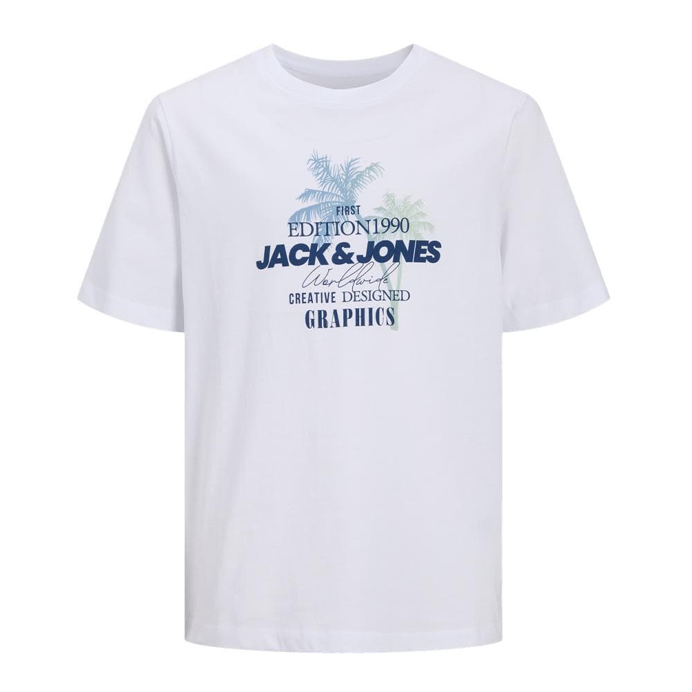 T-Shirt Blanc Garçon Jack & Jones Jjgradient 1