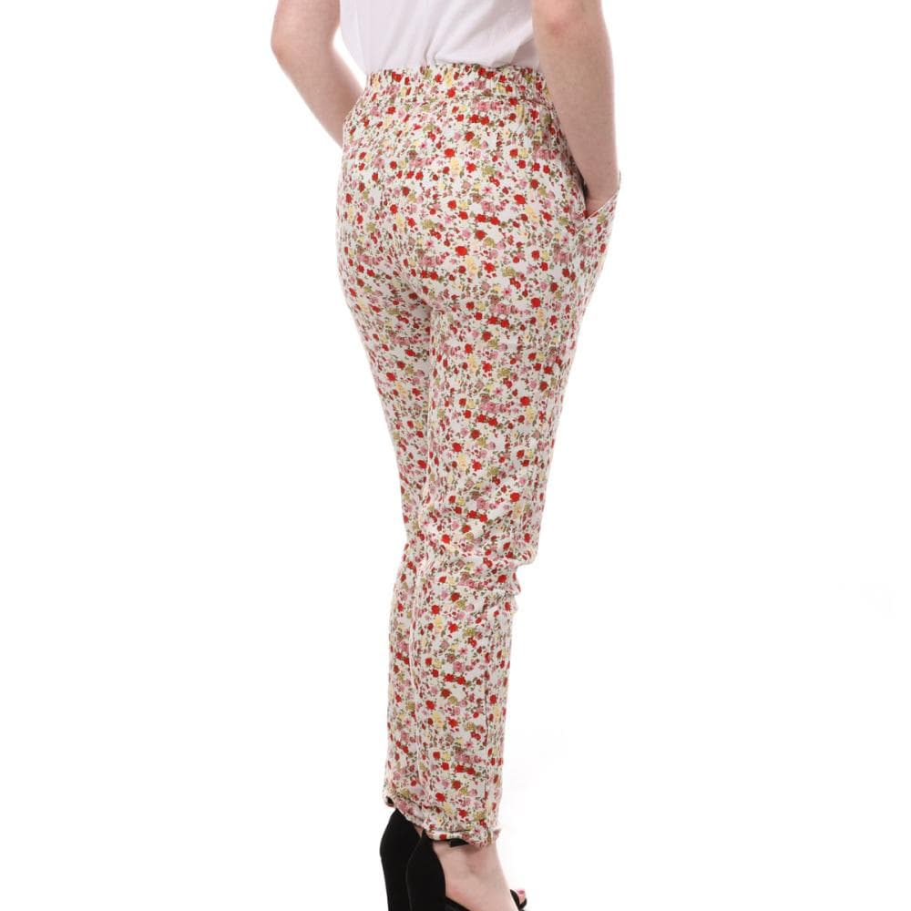 Pantalon Blanc Imprimé Floral Femme Vero Moda Easy 2