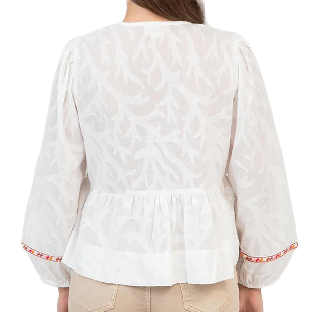 Blouse Blanche Femme Beige An'ge Anna 2