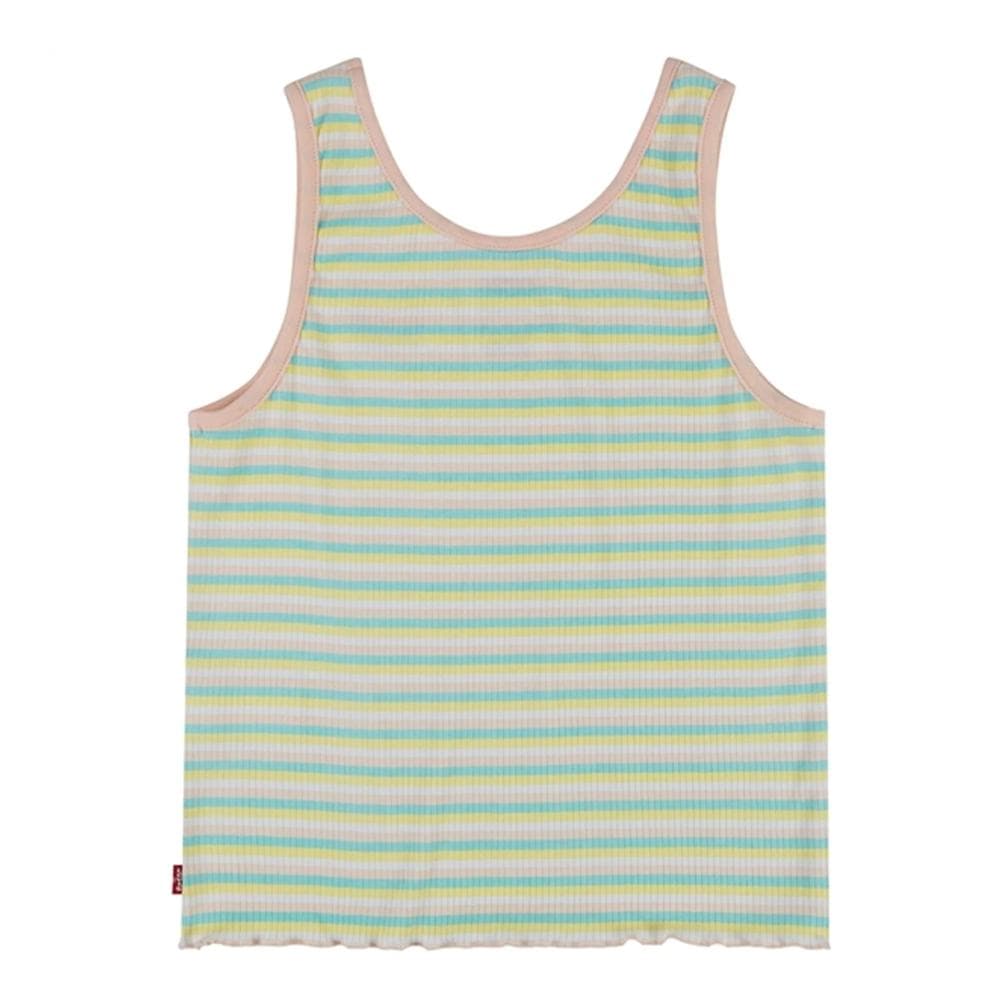 T-shirt Blanc/Jaune/Bleu Fille Levi's 3EE538 2