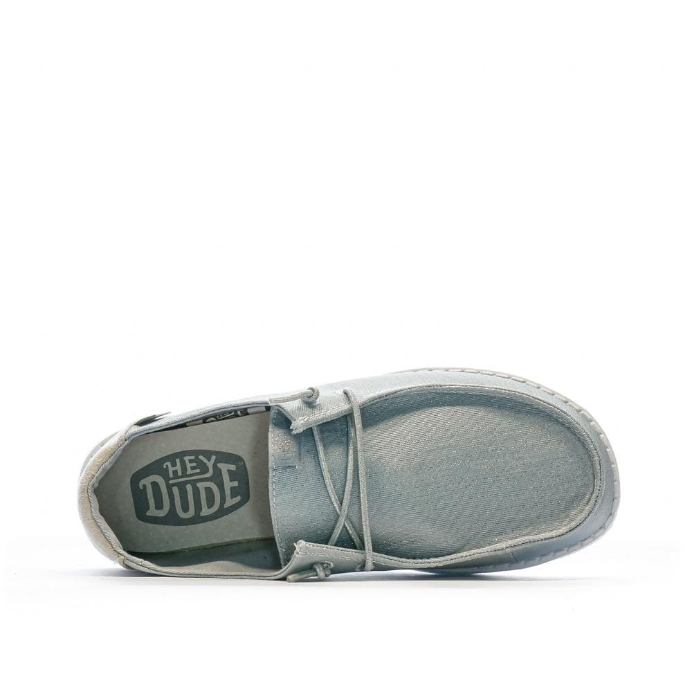 Chaussures Bleu Pailettée Femme Hey Dude Wendy Glitter 4