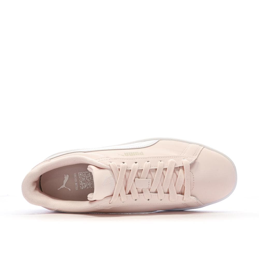 Baskets Rose/Blanc Femme Puma Smash 4