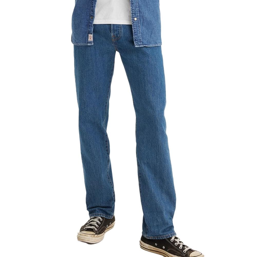 Jean 501 Bleu Foncé Homme Levi's Original Fit Dark In 1