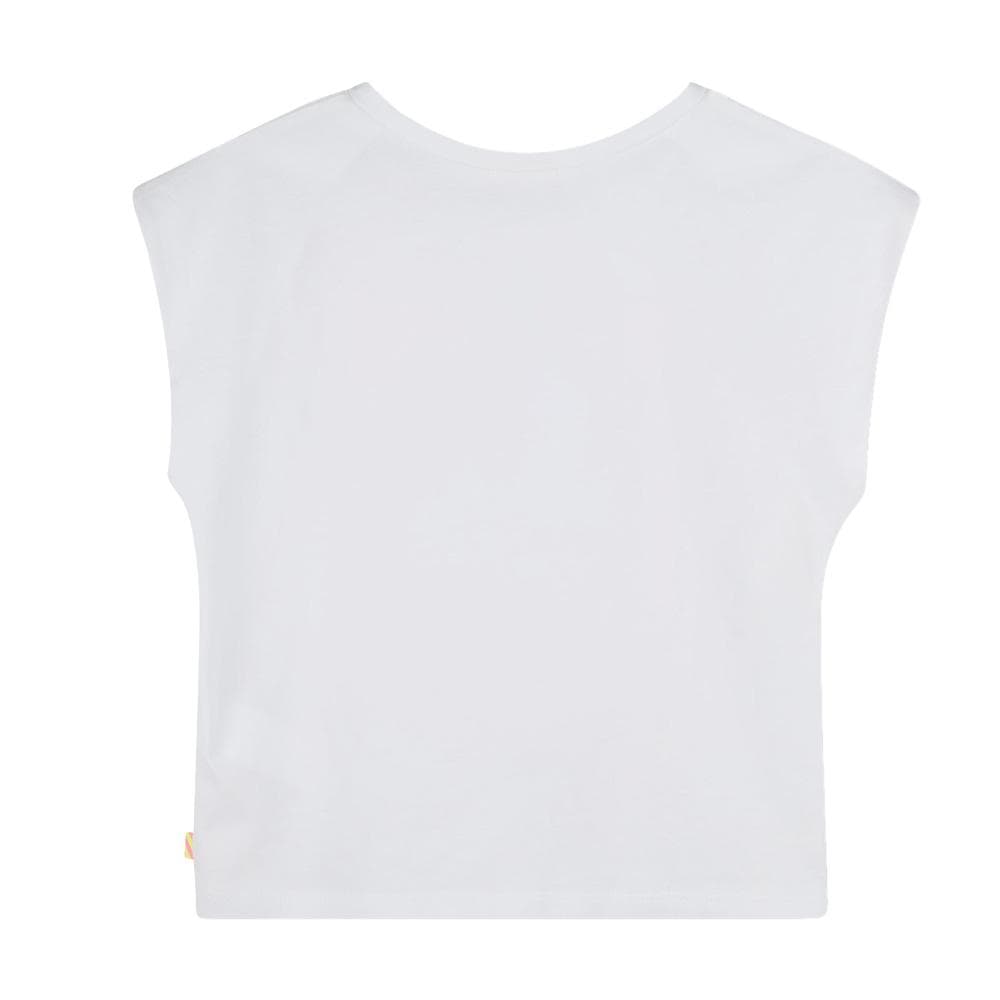 T-Shirt Blanc Fille Billieblush U21038 2