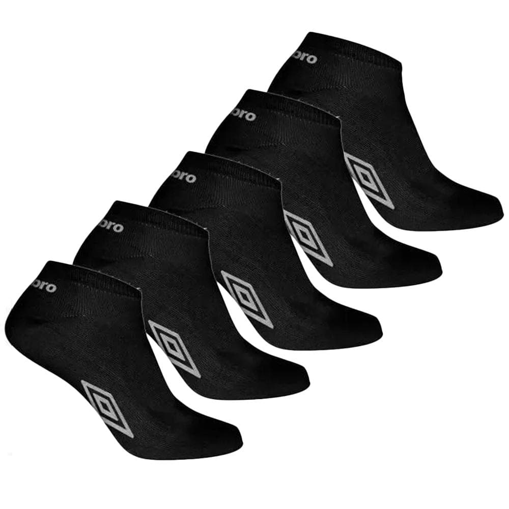 X5 Chaussettes Noires Homme UMBRO SLCX3 1