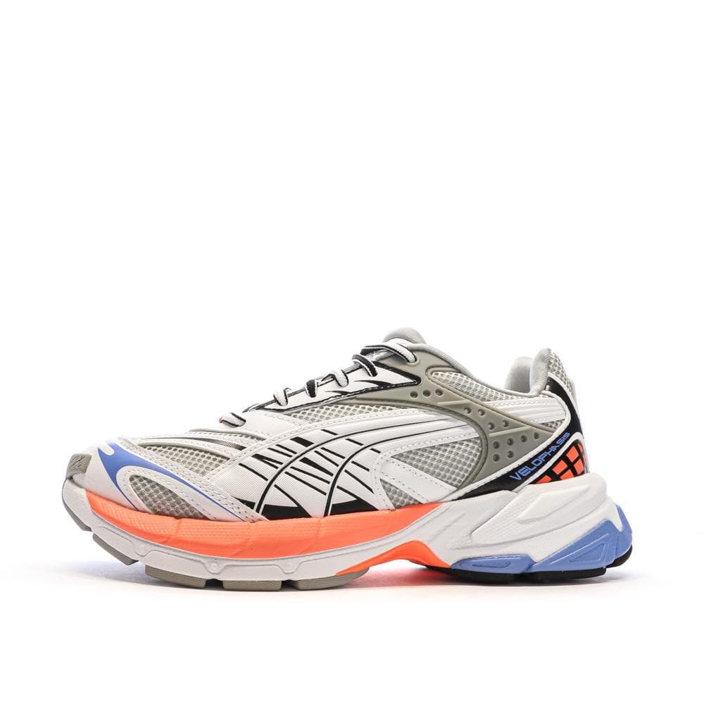 Baskets Noires/Blanc/Orange Homme Puma Velophasis 1