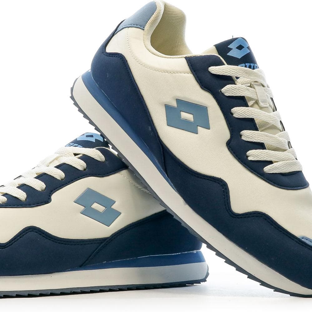 Baskets Écru/Bleu Homme Lotto Twenty 2 7