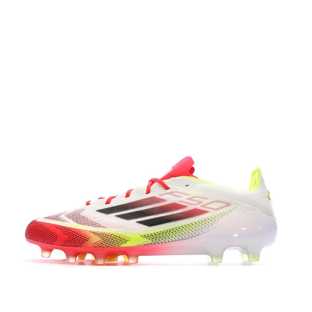 Chaussures de Foot Blanc/Rouge Adidas F50 Elite AG 1