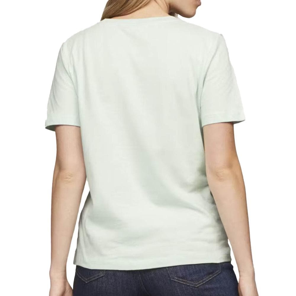 T-shirt Vert Femme Tommy Hilfiger Reg Corp 2