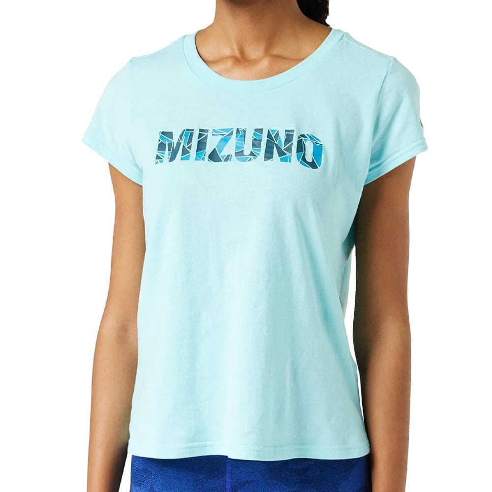 T-shirt Bleu Femme technique Mizuno Athletic 1