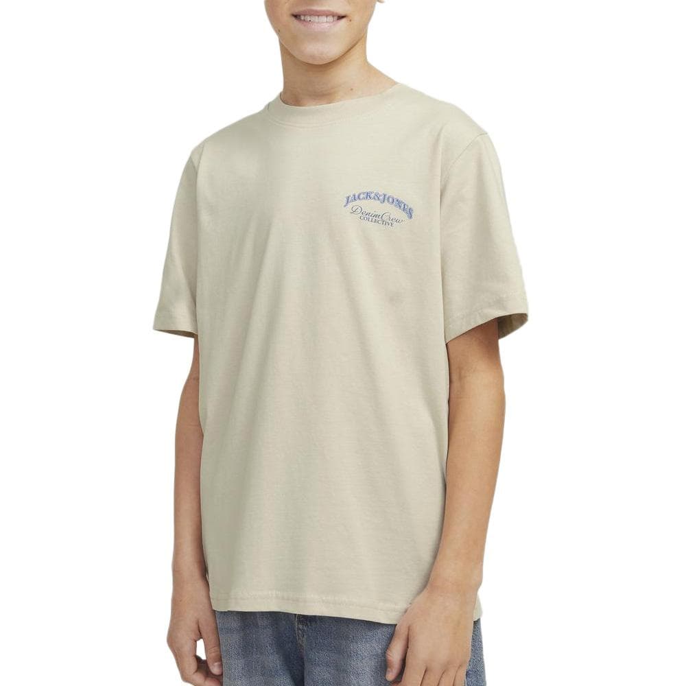 T-Shirt Écru Garçon Jack & Jones Brandes 1
