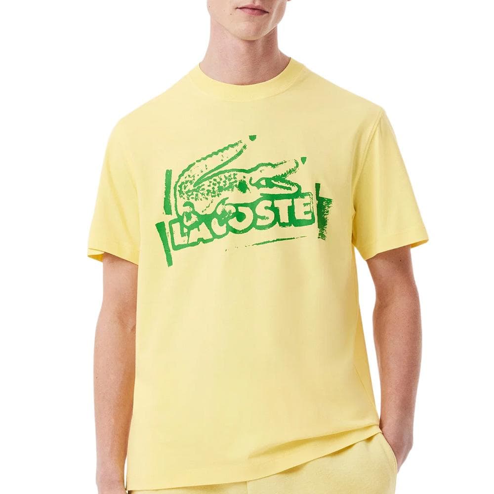 T-shirt Jaune Homme Lacoste TH0284 1
